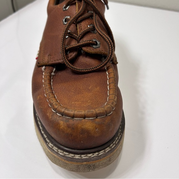 Cactus Light Brown Work Boots Size 9.5 Moc Toes 422M Soft Toe - Picture 6 of 10